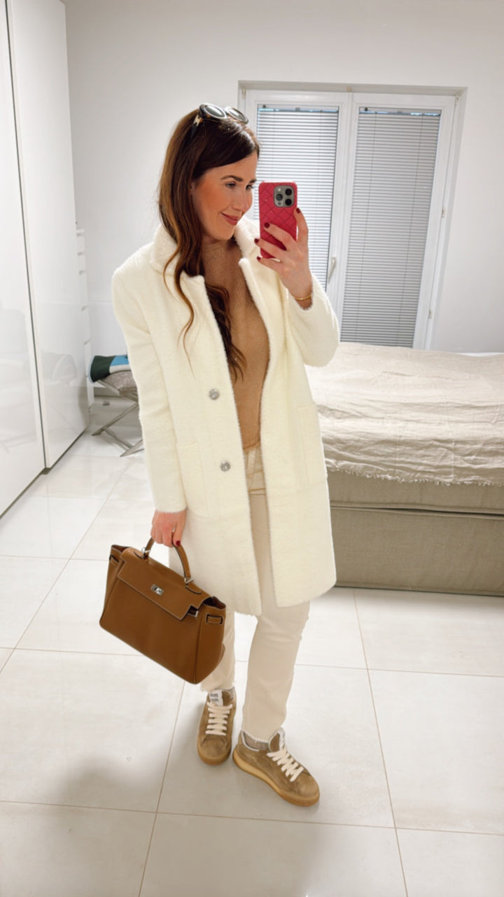 Maxi-Mantel - Creme
