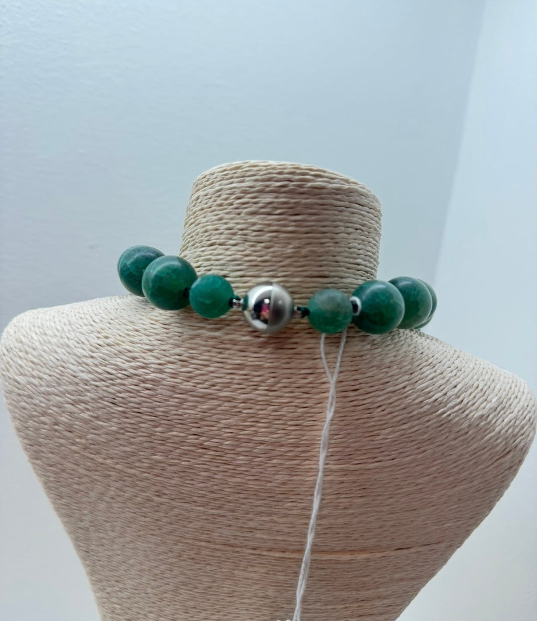 Kette aus Achaten - Grün