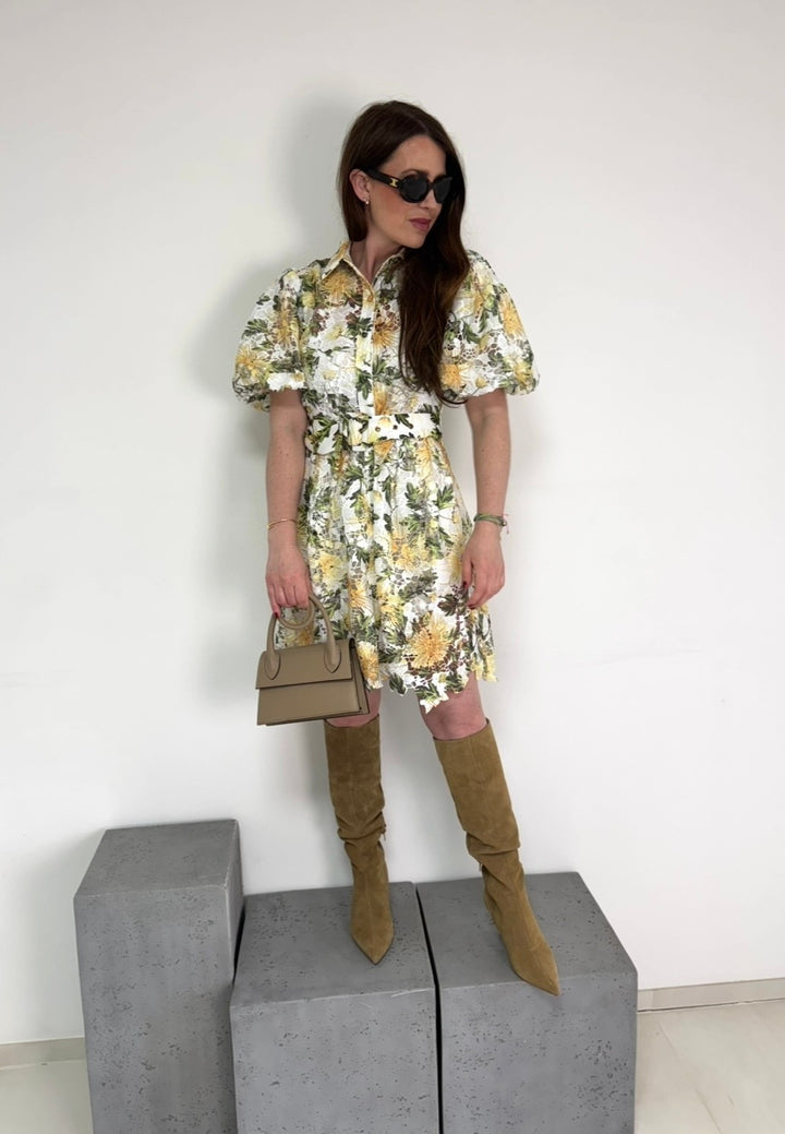 Häkelkleid - Gelb