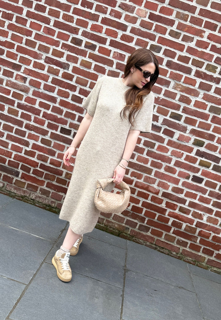 Strickkleid - Beige