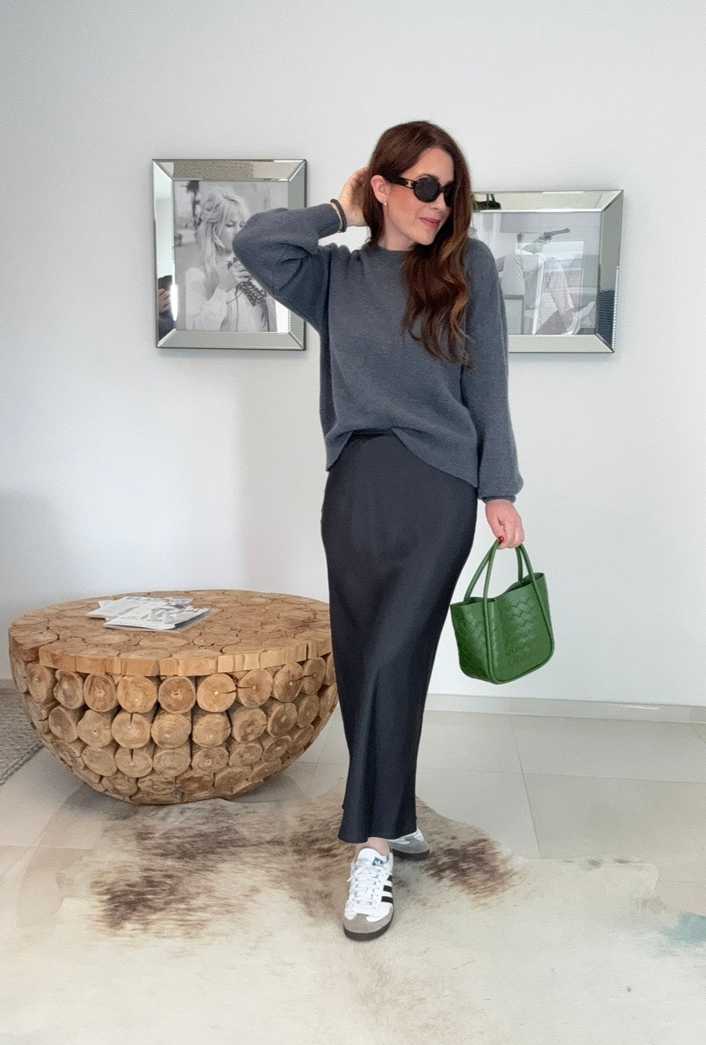Baby-Alpaka-Pullover - Grau