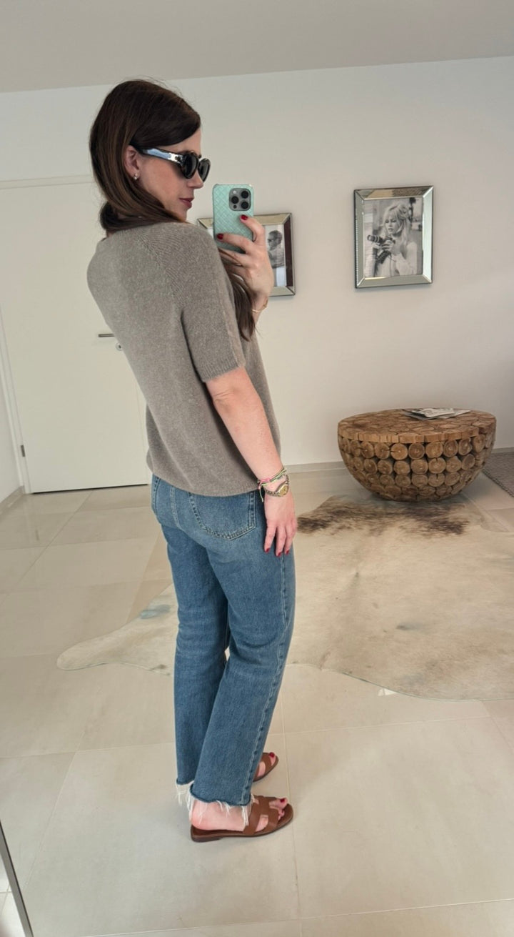 Baby-Alpaka-Shirt - Taupe