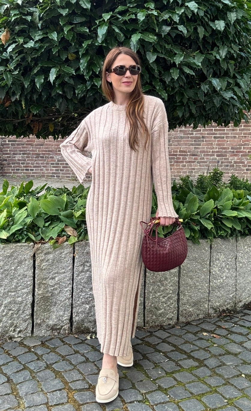 Maxi-Kleid - Puder