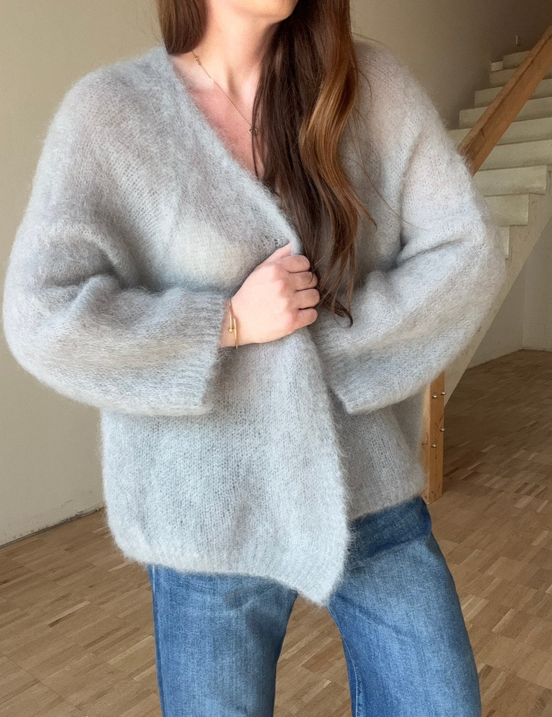 Mohair Cardigan - Grau