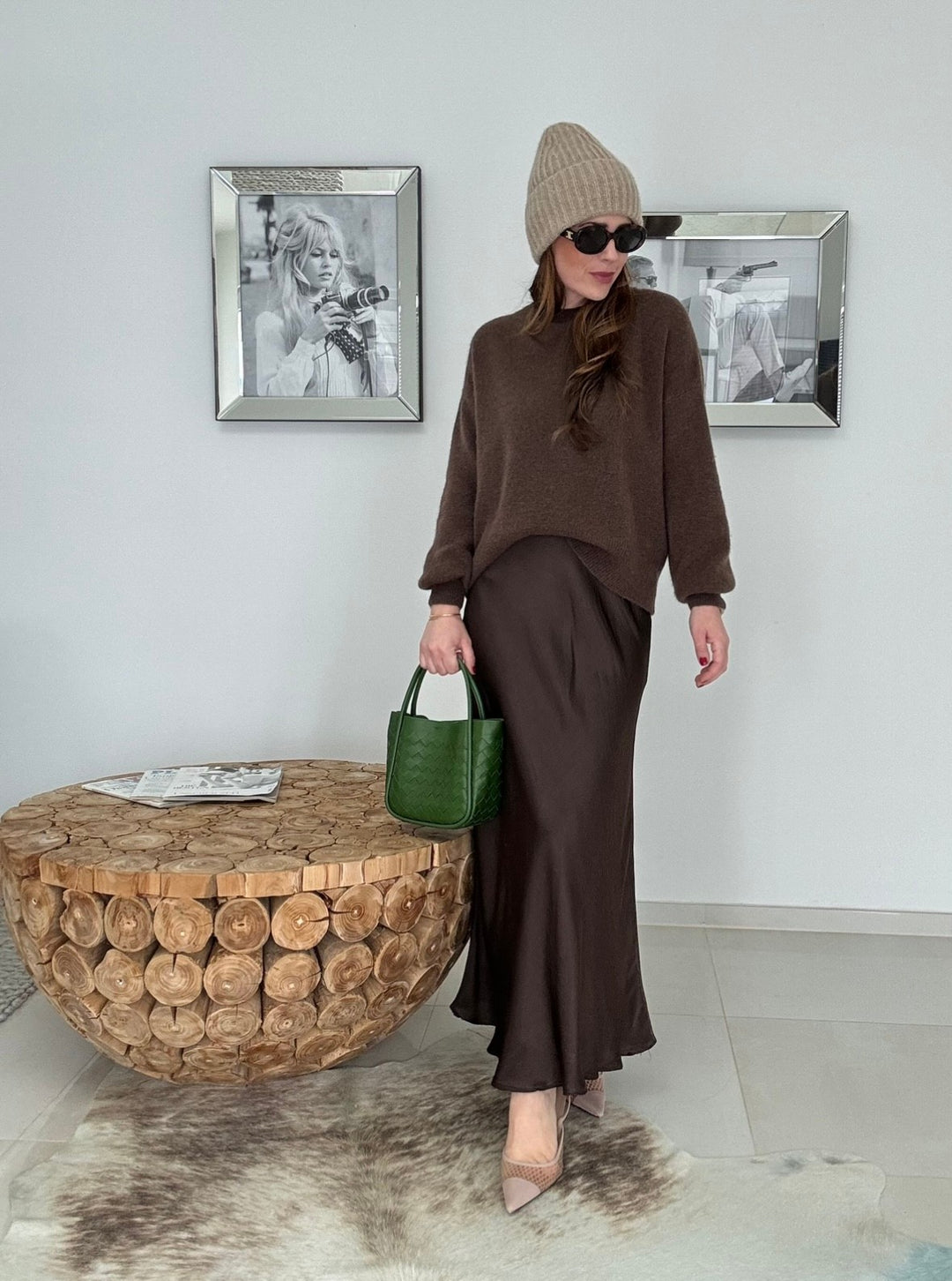 Baby-Alpaka Pullover - Schoko