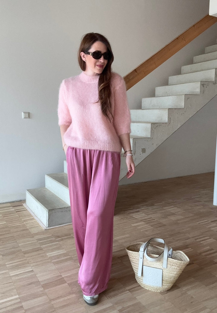 Mohair Shirt - Rosa (mit Naht)