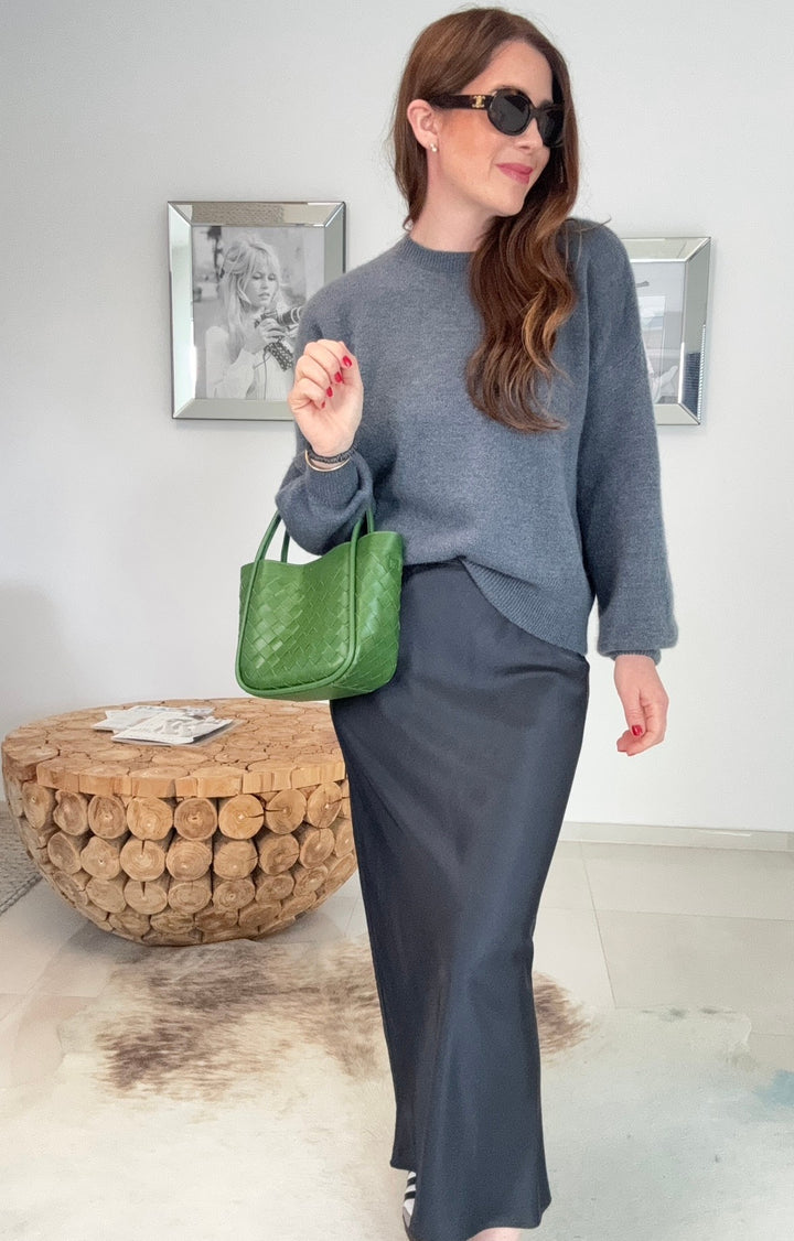 Baby-Alpaka-Pullover - Grau