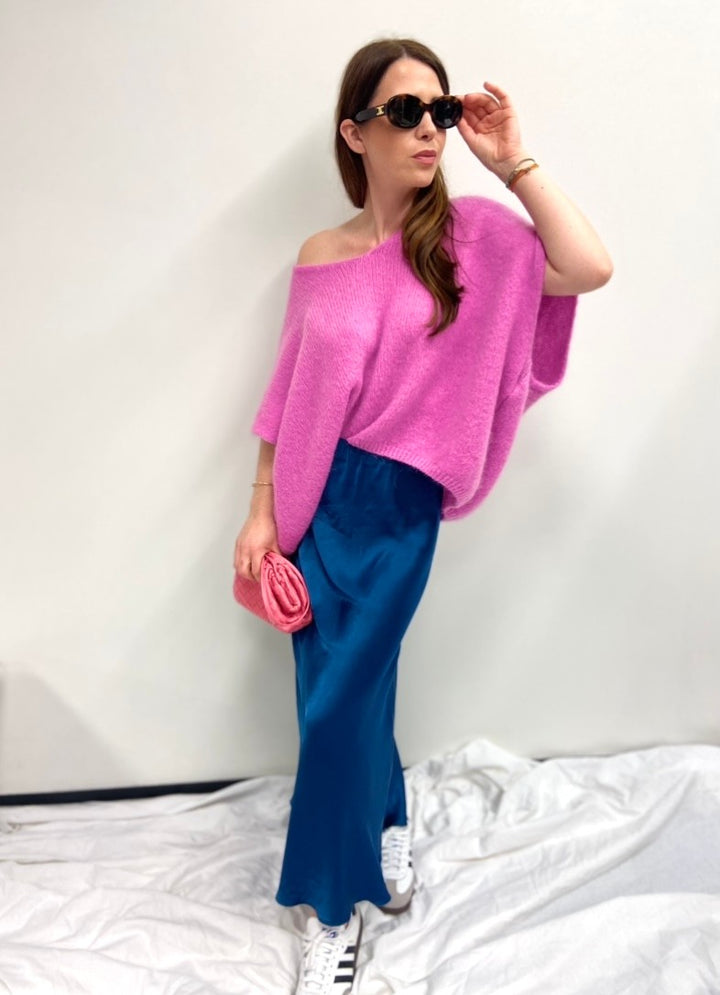 Pullover aus Mohair - Pink