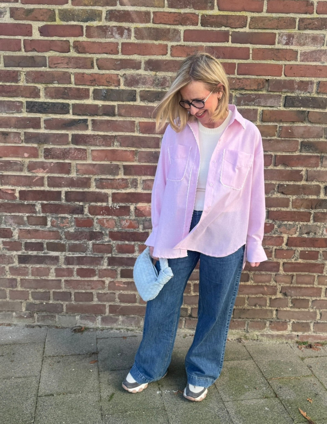 Oversize Bluse - Rosa