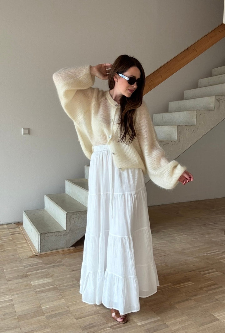 Mohair-Cardigan - Gelb