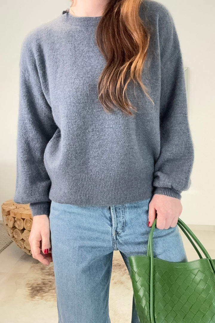 Baby-Alpaka-Pullover - Grau