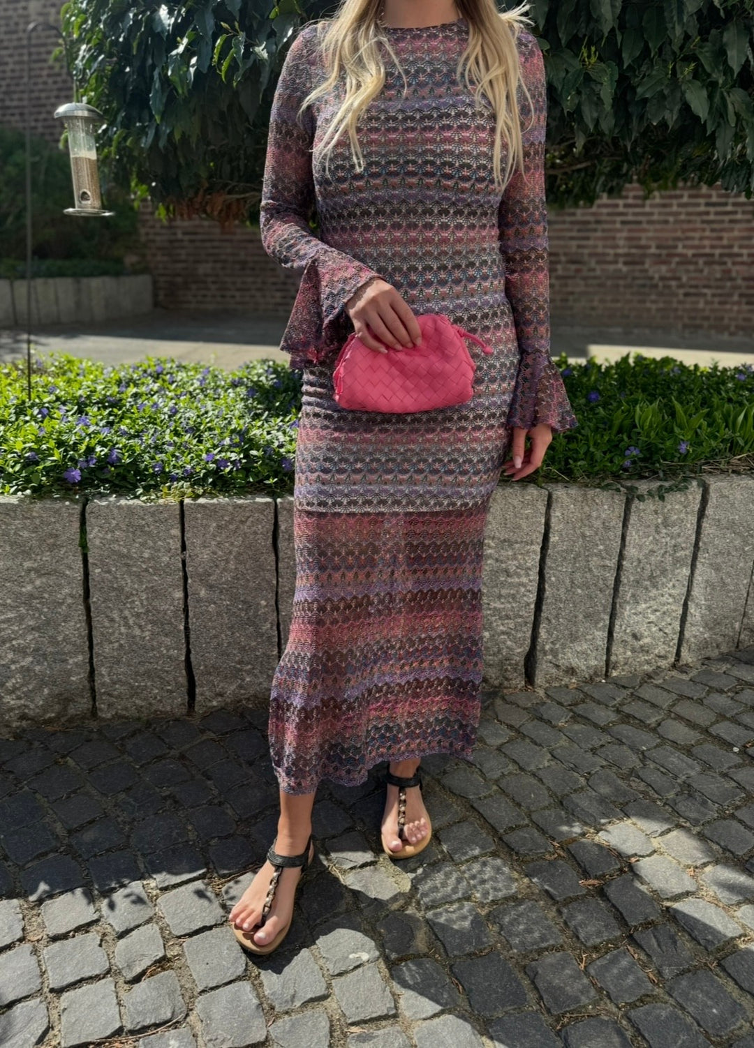 Maxi-Kleid gemustert