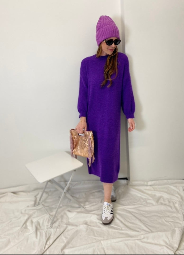 Baby-Alpaka-Kleid - Lila
