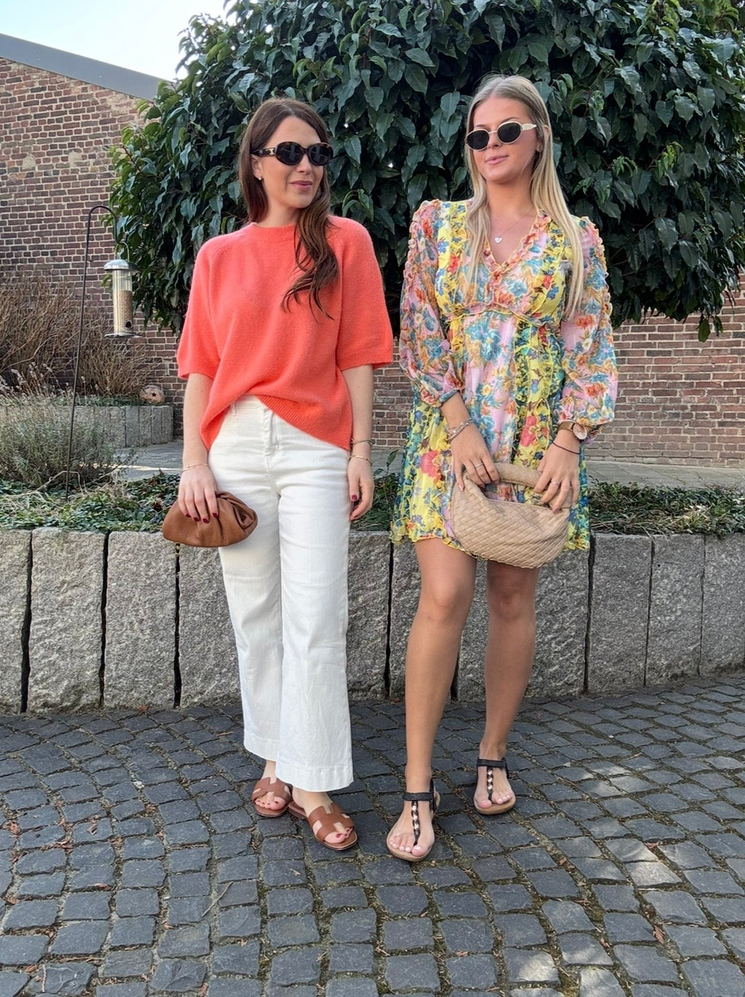 Kleid mit Print - Gelb
