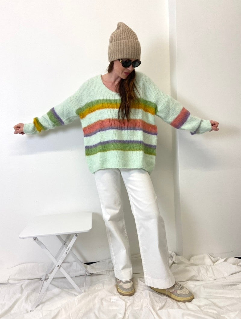 Wide Leg Jeans - Weiß