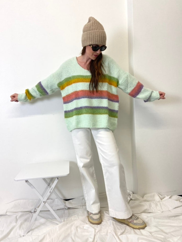 Wide Leg Jeans - Weiß
