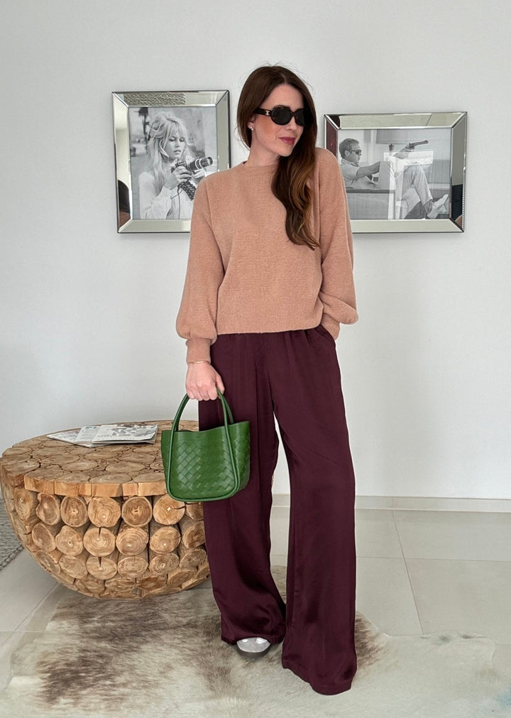 Baby-Alpaka Pullover - Camel
