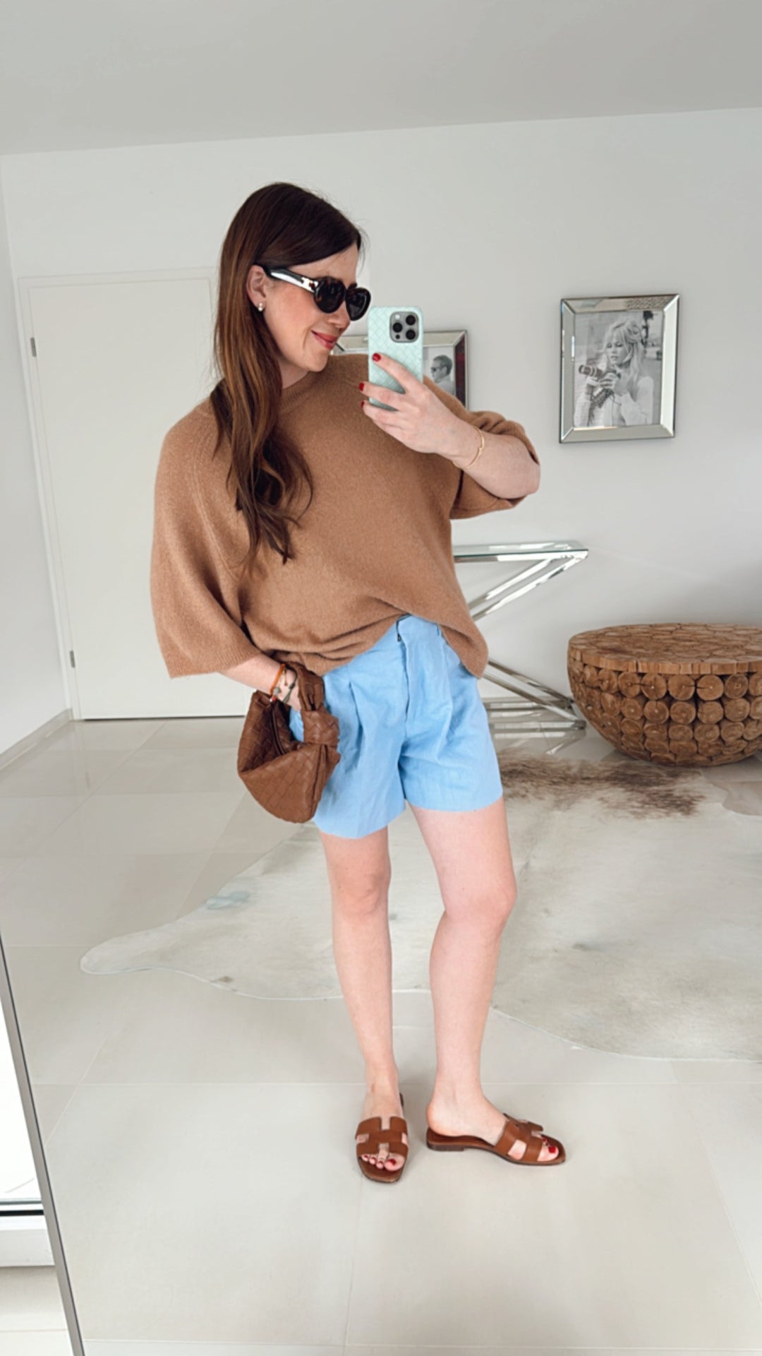 Strickshirt mit Baby-Alpaka- Camel