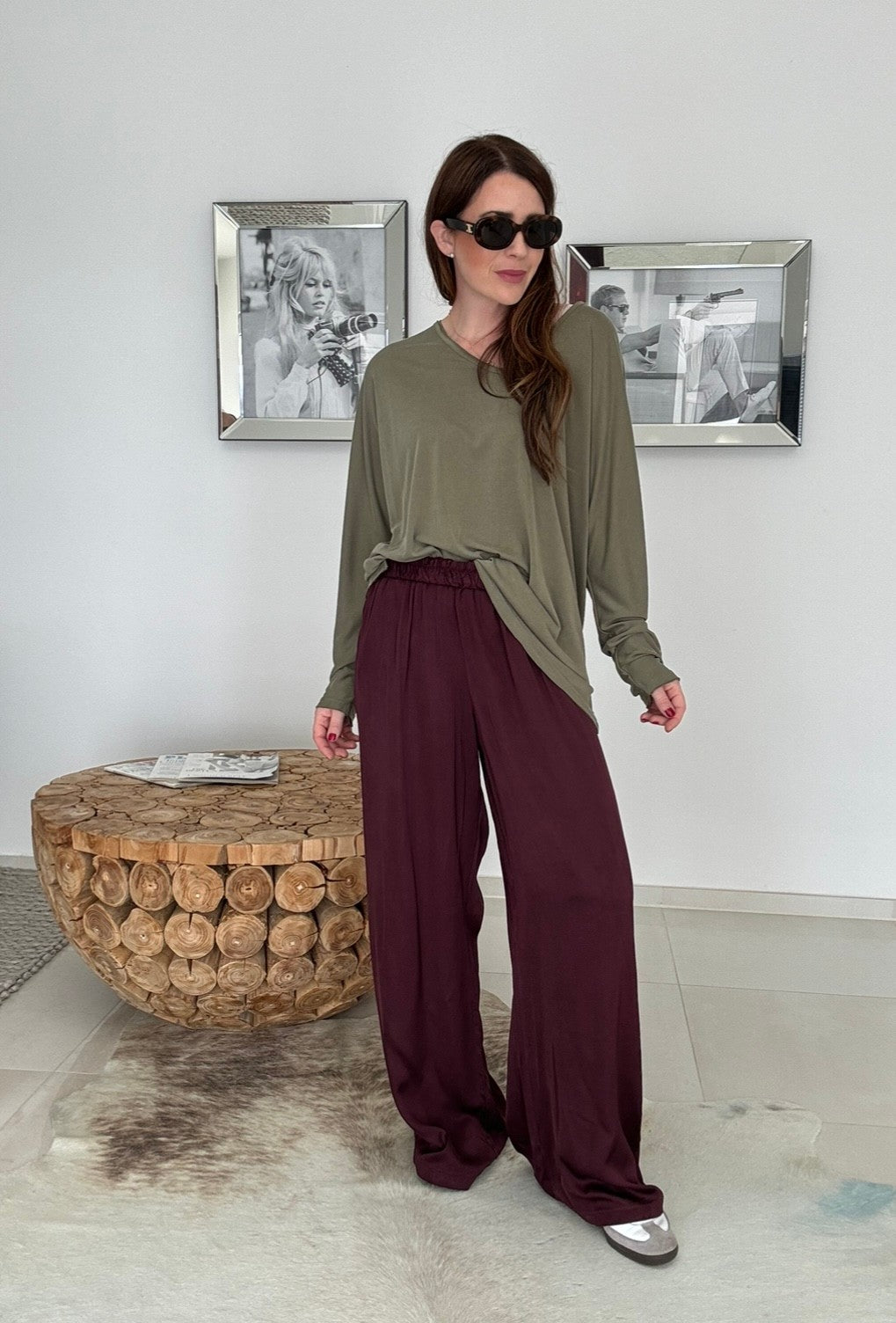 Shirt langarm - Khaki