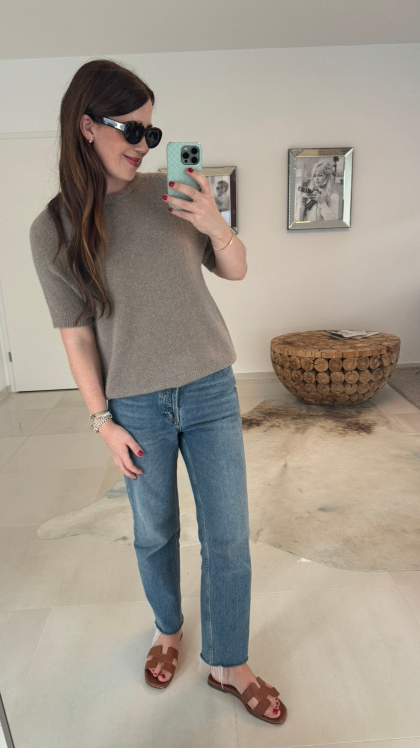 Baby-Alpaka-Shirt - Taupe