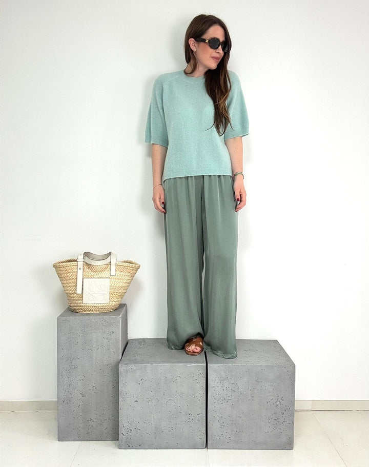 Satinhose - Salbei