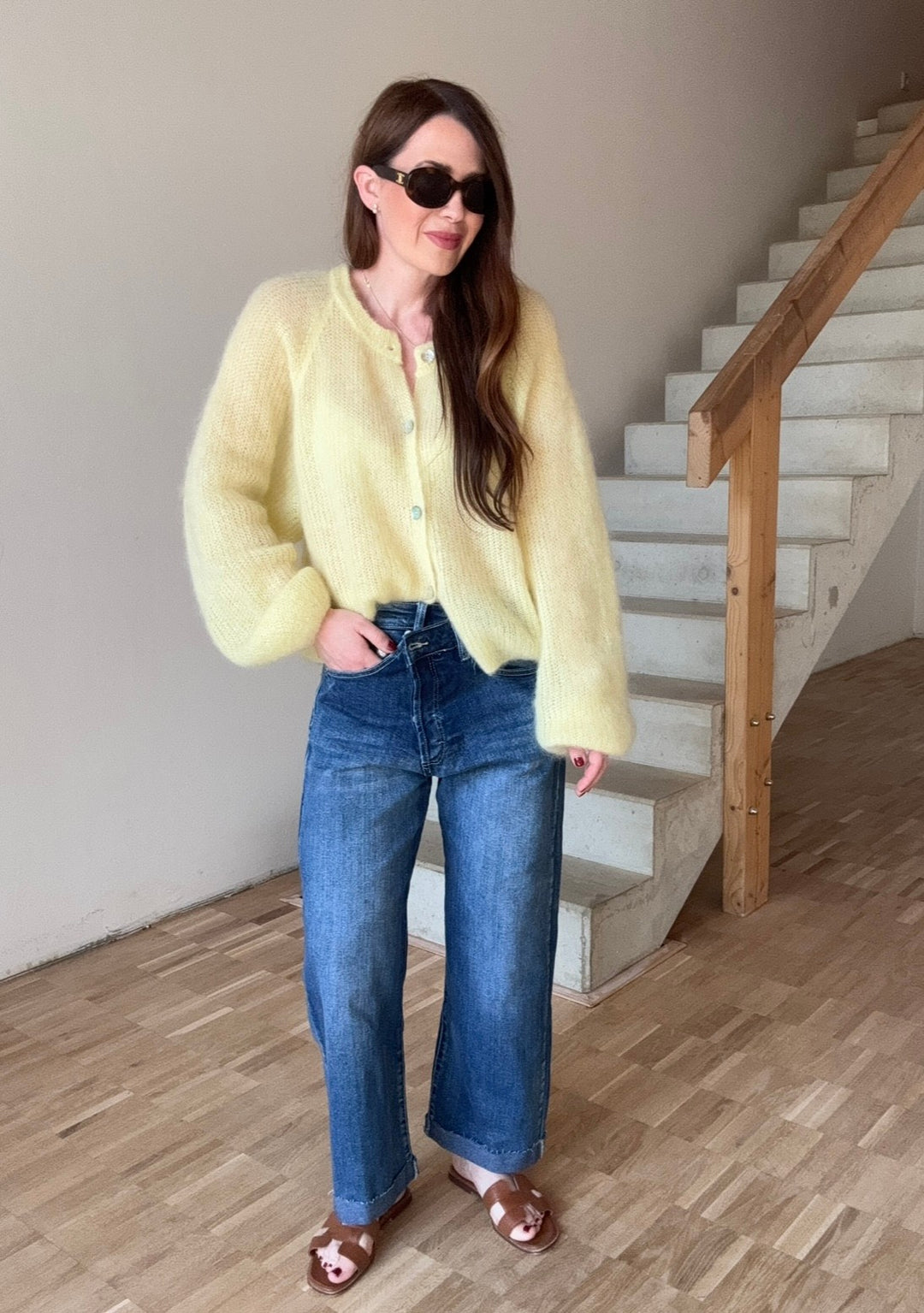 Weite Jeans - Blau