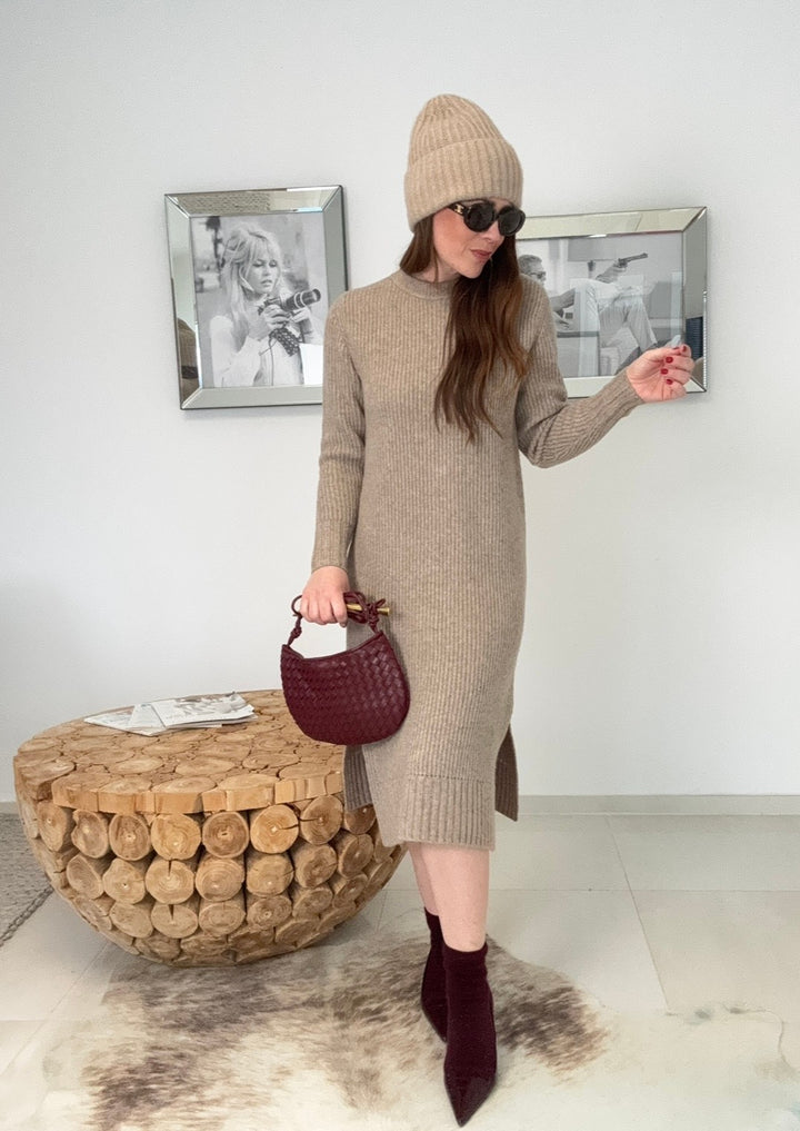 Strickkleid - Beige