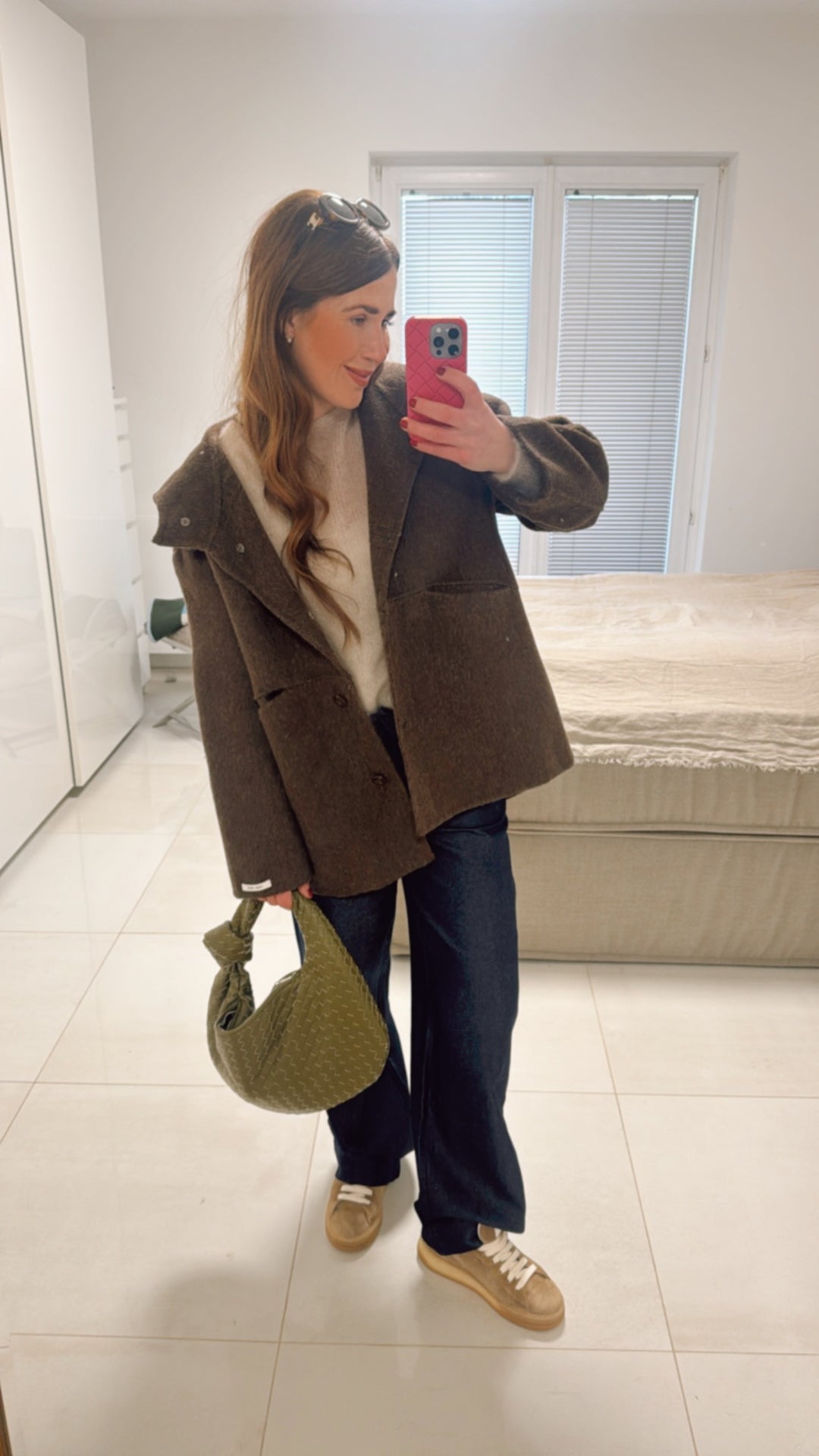 JACKE AUS 100% WOLLE - HANDGEFERTIGT