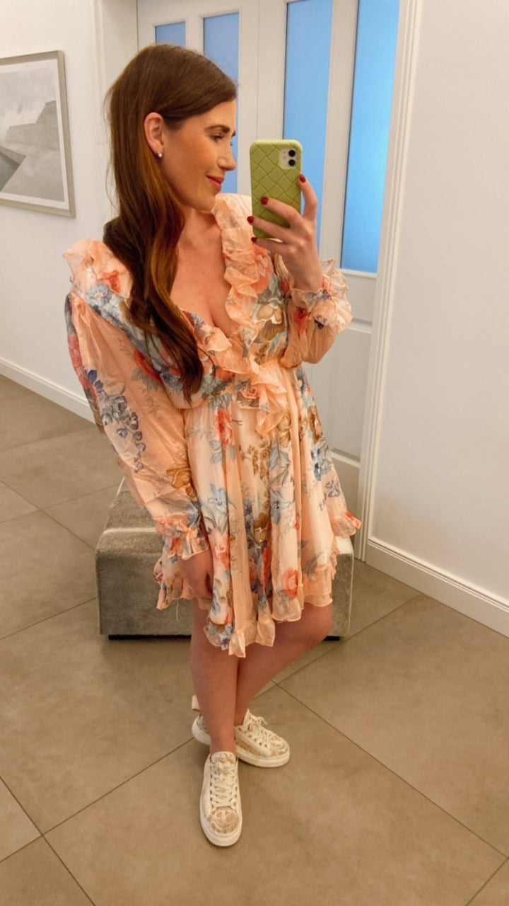 Kurzes Kleid mit Print