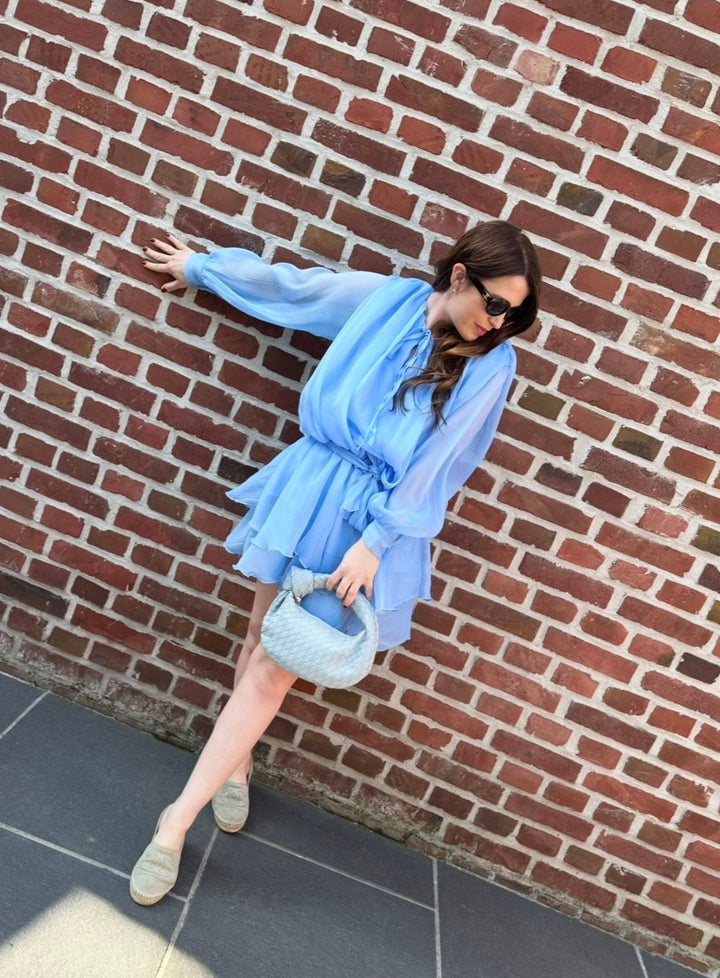 Verspieltes Kleid - Hellblau