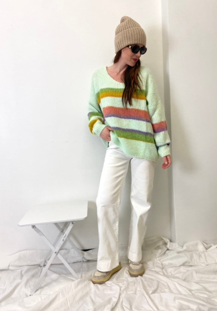 Wide Leg Jeans - Weiß