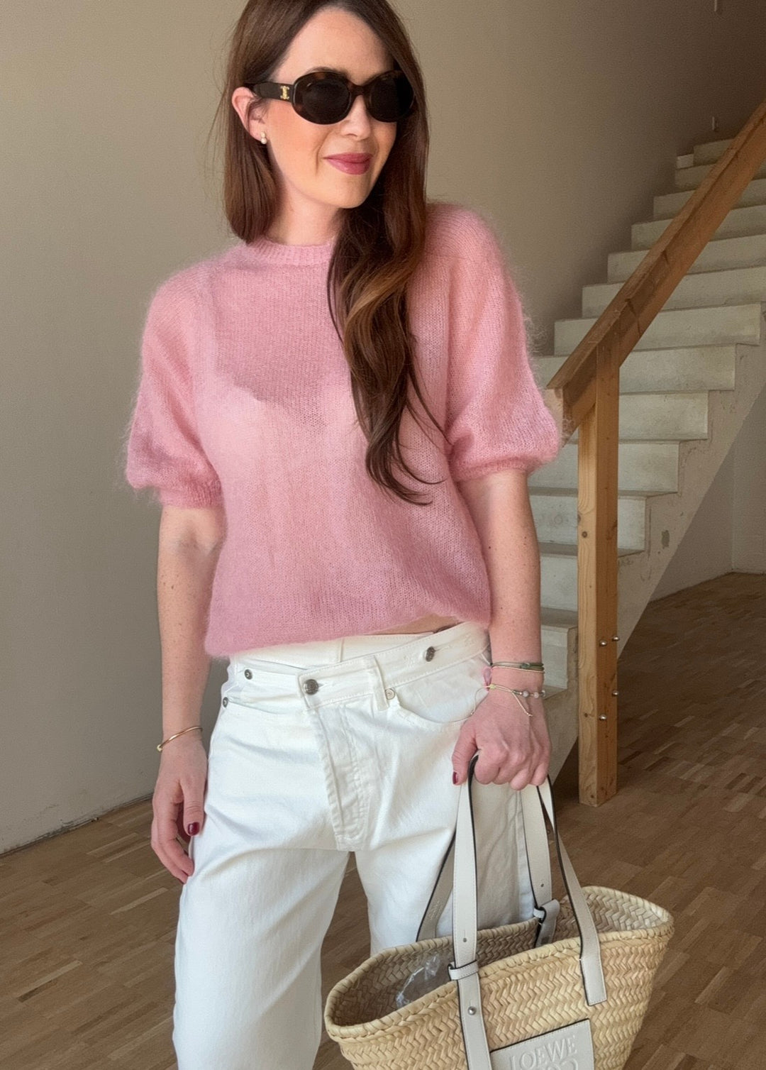 Weite Jeans - Weiß