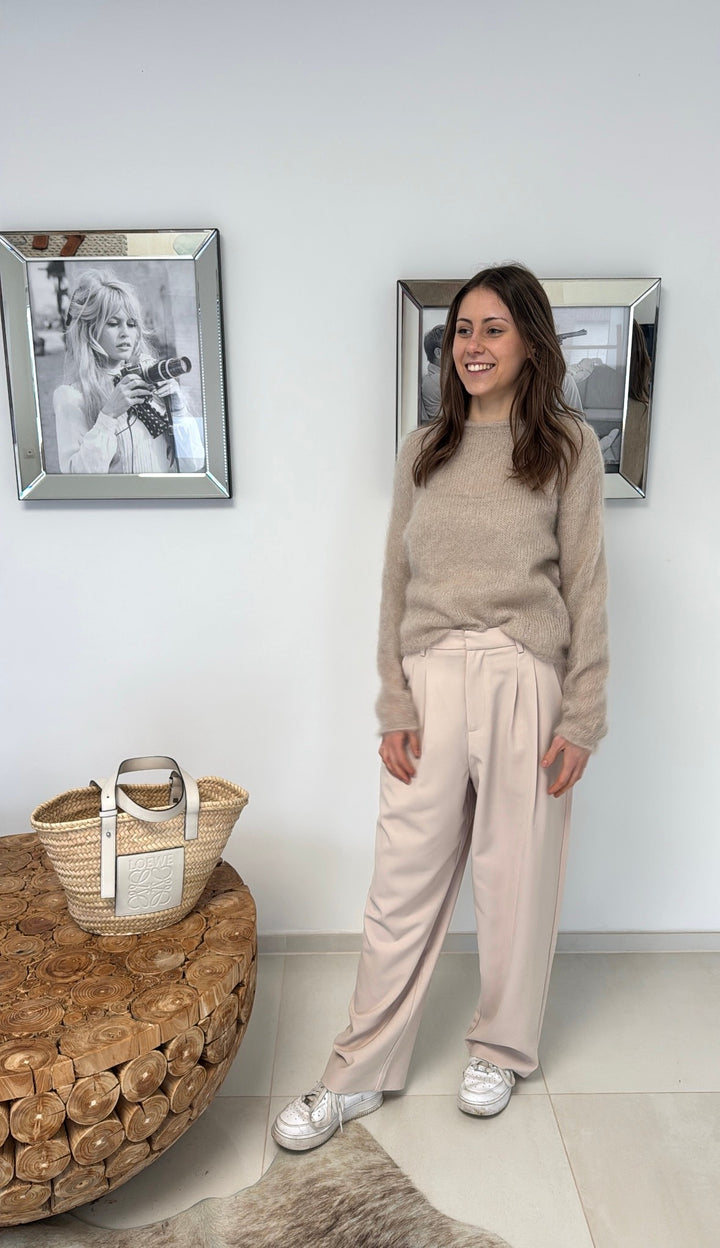 Stoffhose - Beige