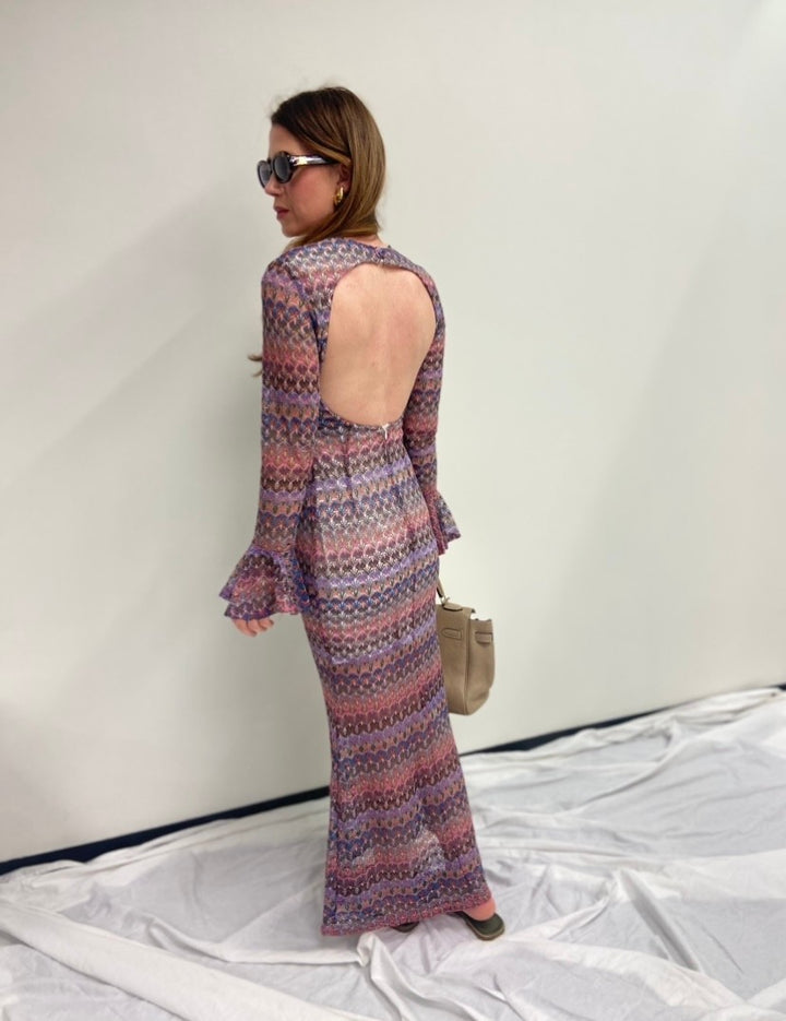 Maxi-Kleid gemustert