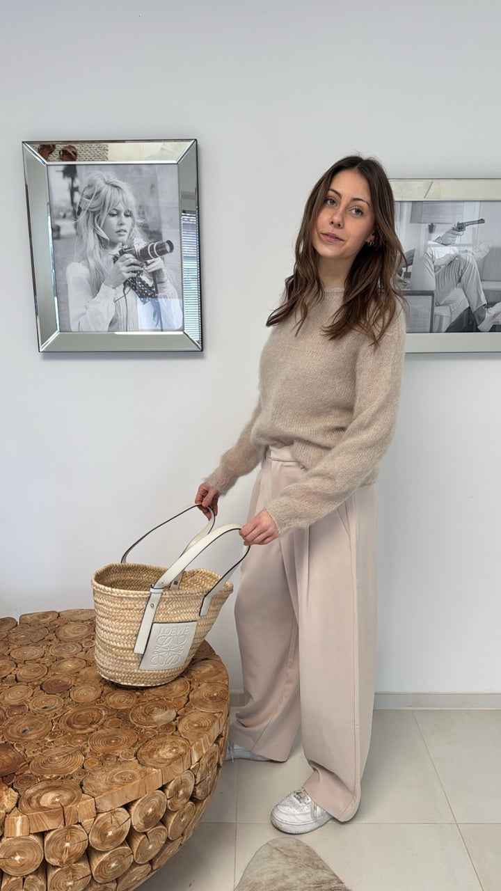 Stoffhose - Beige