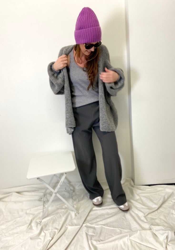 Strickjacke - Grau