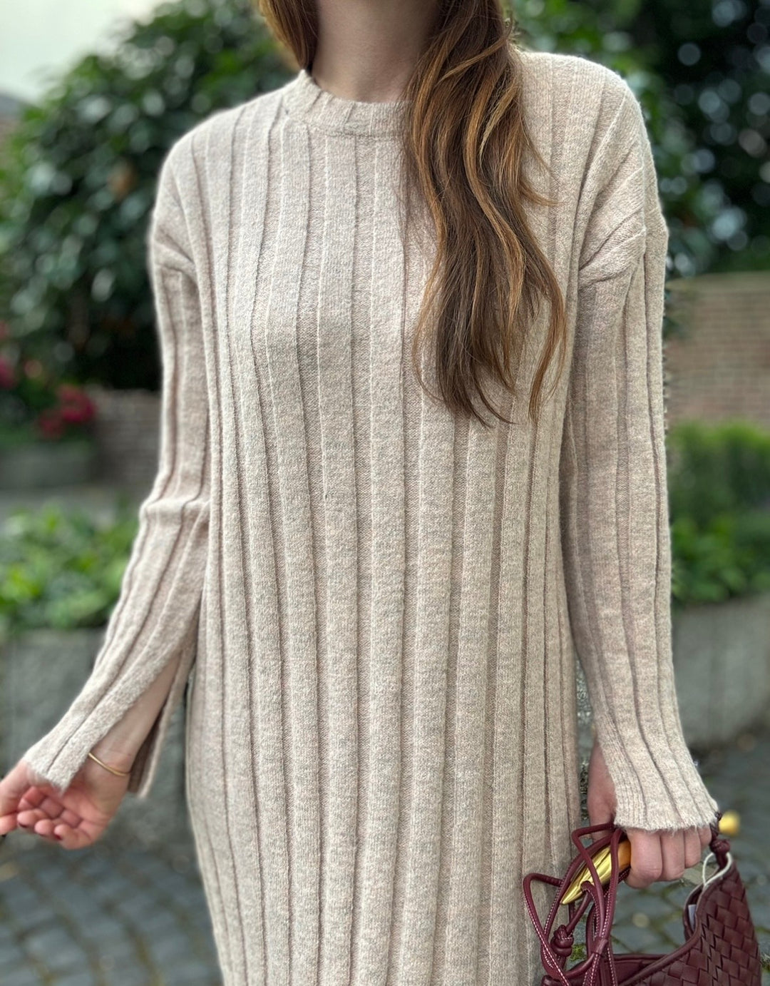 Maxi-Kleid - Puder