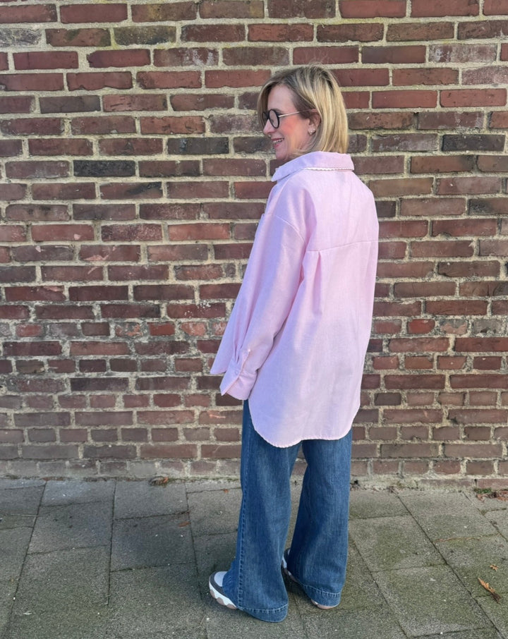 Oversize Bluse - Rosa