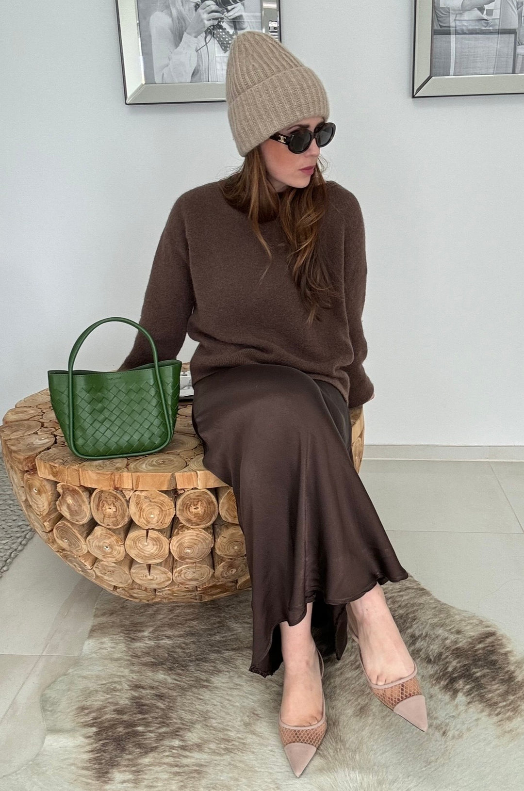 Baby-Alpaka Pullover - Schoko
