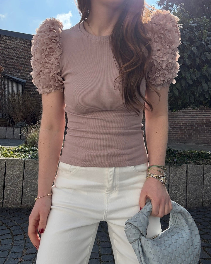 Shirt mit verspielten Ärmeln