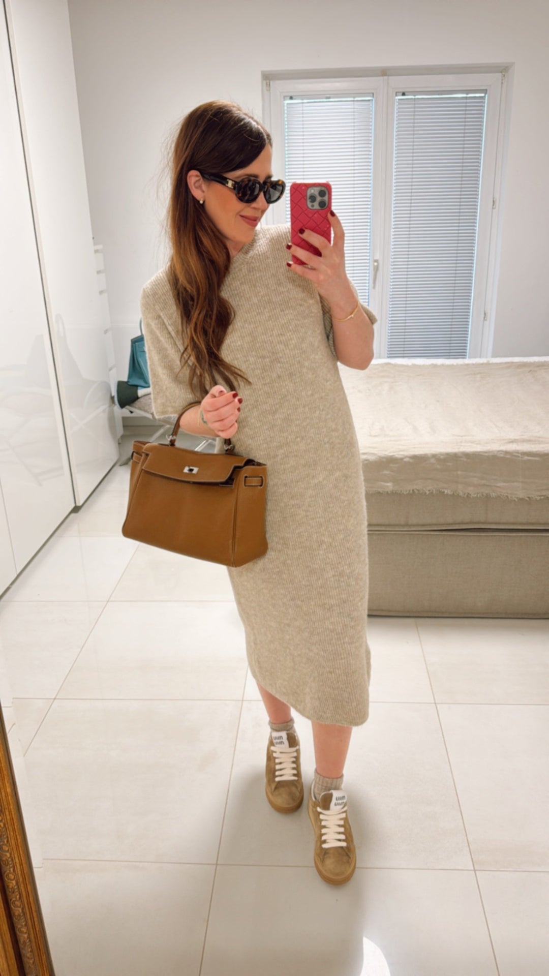 Strickkleid - Beige