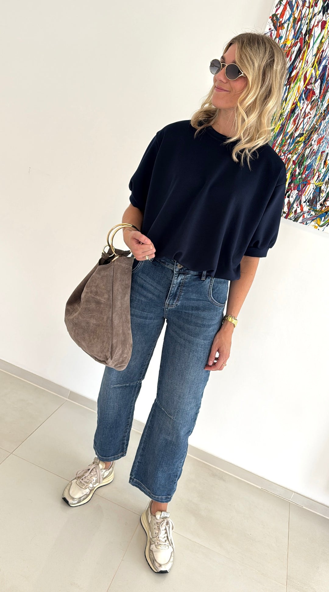 Ballonshirt - Navy
