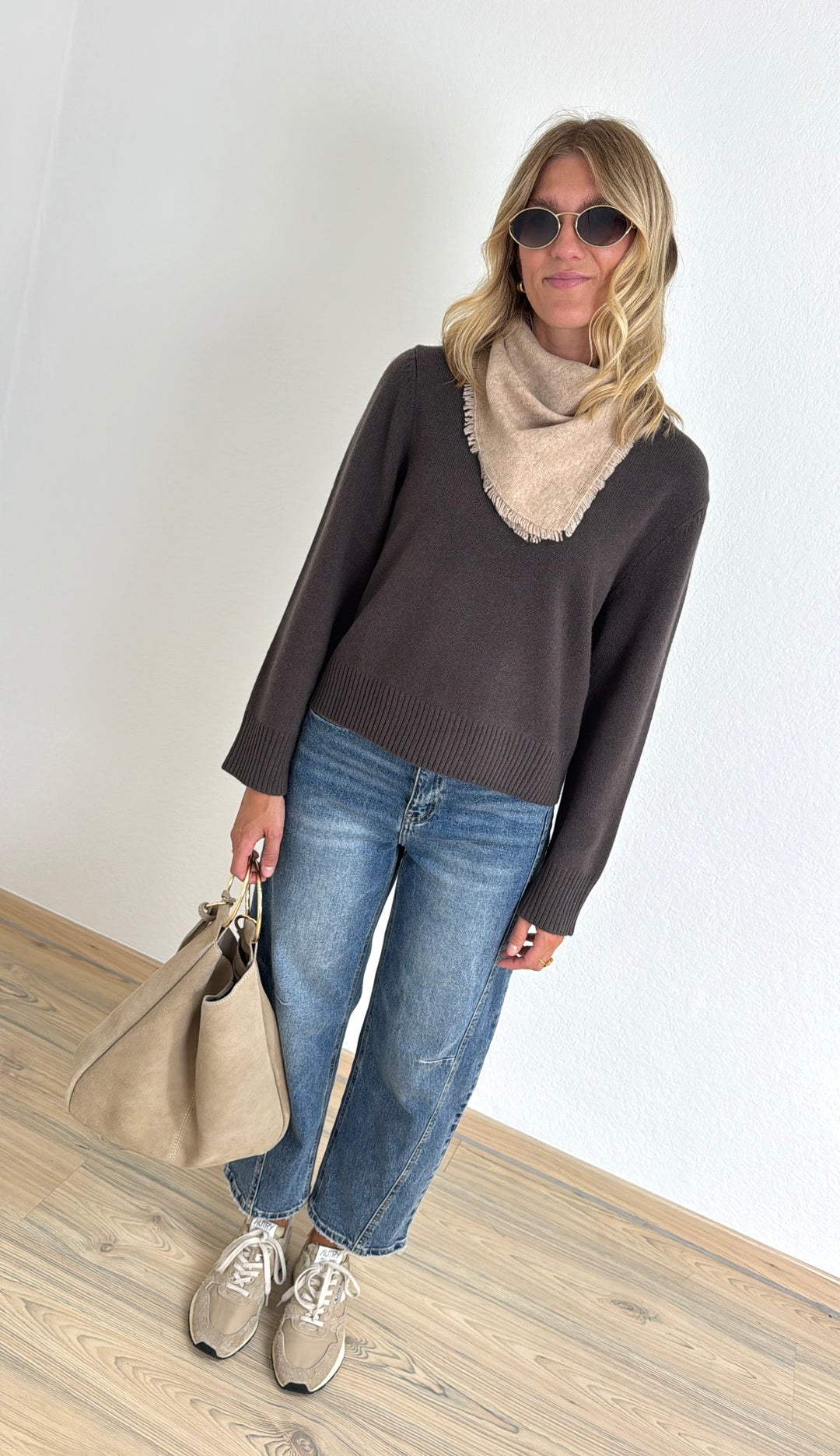 Pullover aus Wolle - Braun