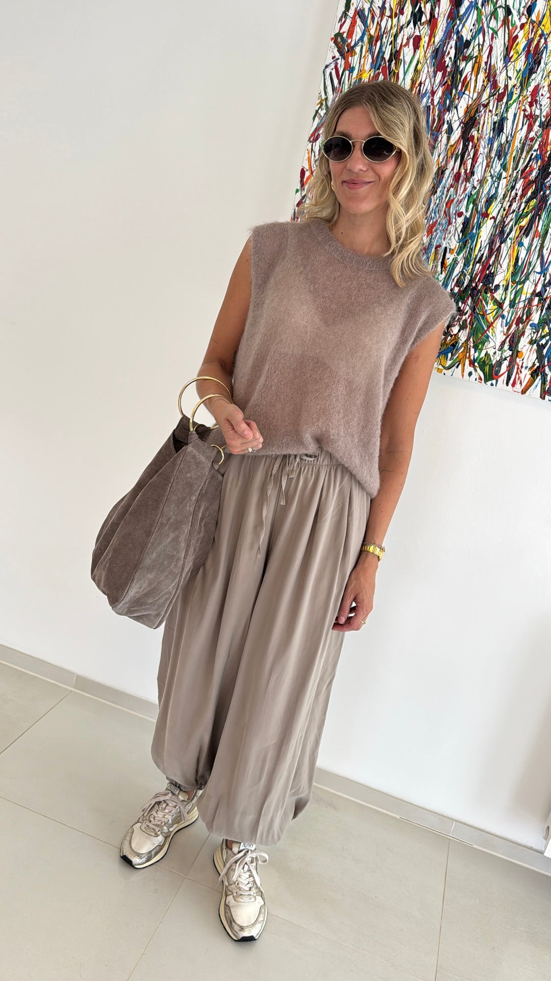 Ballonhose - Taupe