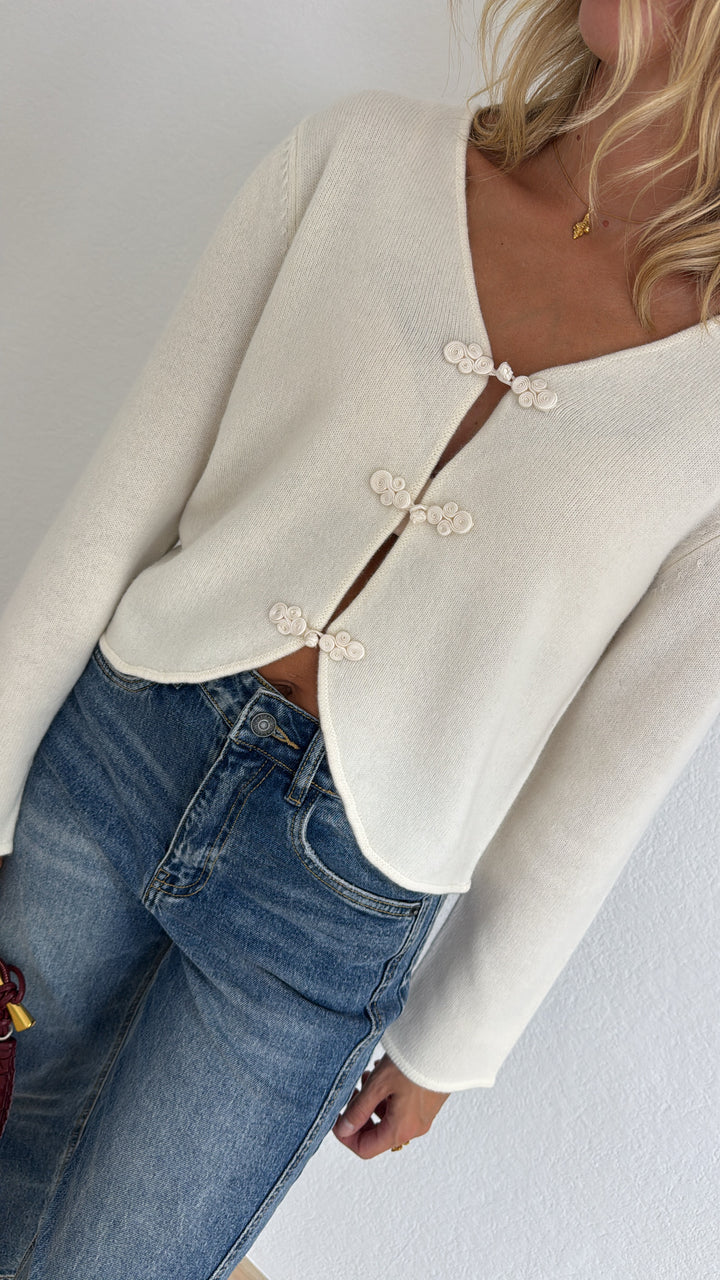 Luxury Cardigan - Creme