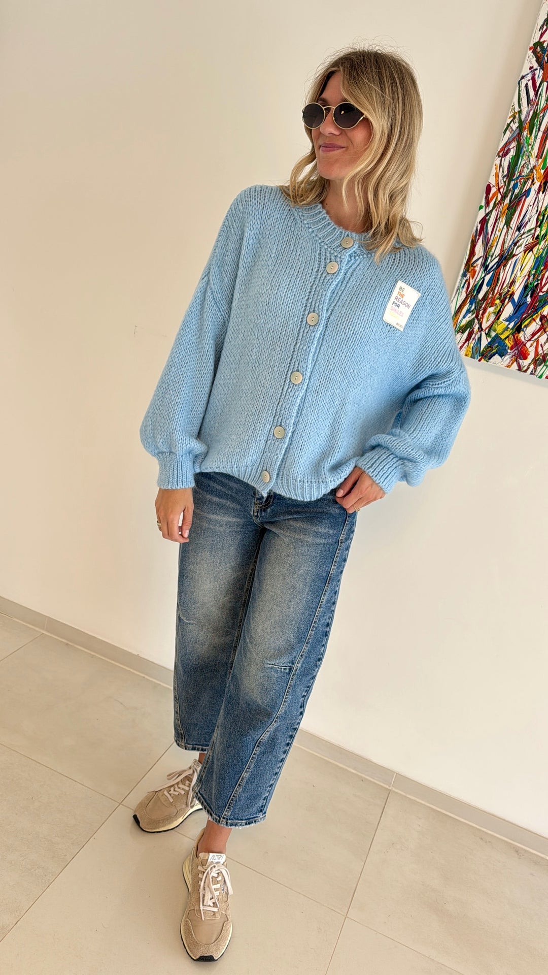 Cardigan - Hellblau