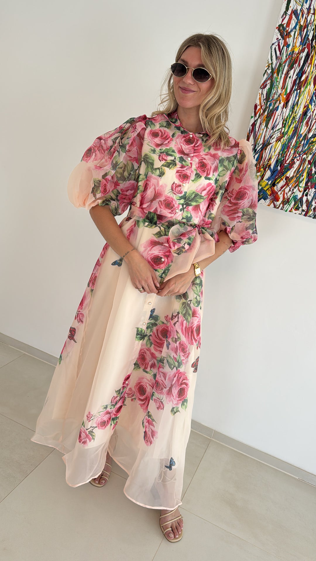 Maxi-Kleid mit Print