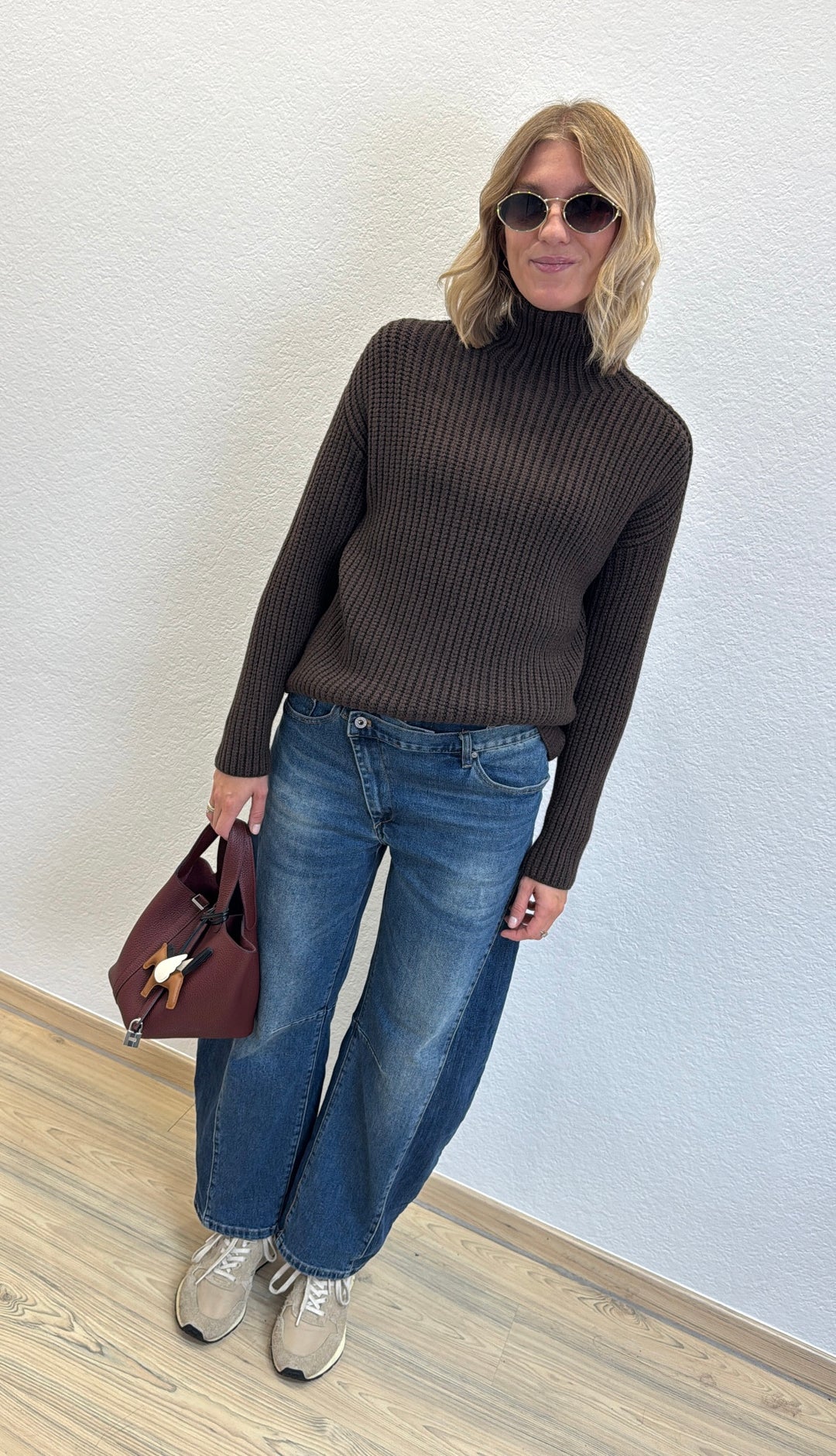 Strickpullover - Braun