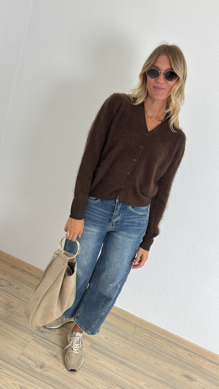 Feiner Cardigan - Braun