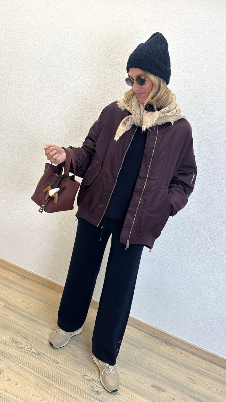 Tuch mit Print - Beige